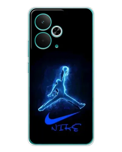 Чехол для Realme 15 с картинкой «Jordan Neon Blue»