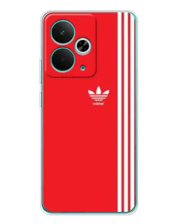 Чехол для Realme 15 с картинкой «Красный минимализм Adidas»