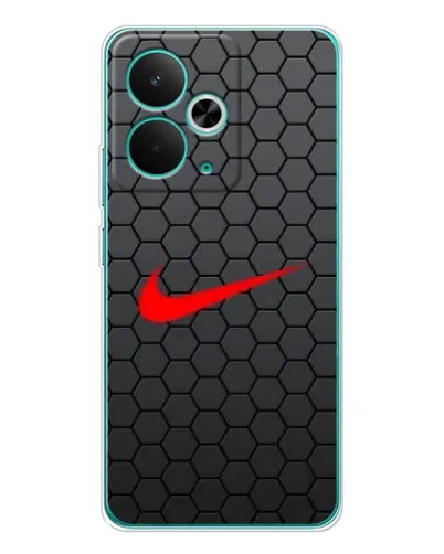 Чехол для Realme 15 с картинкой «Nike — карбоновая сетка»