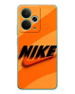 Чехол для Realme 15 с картинкой «Оранжевый драйв Nike»