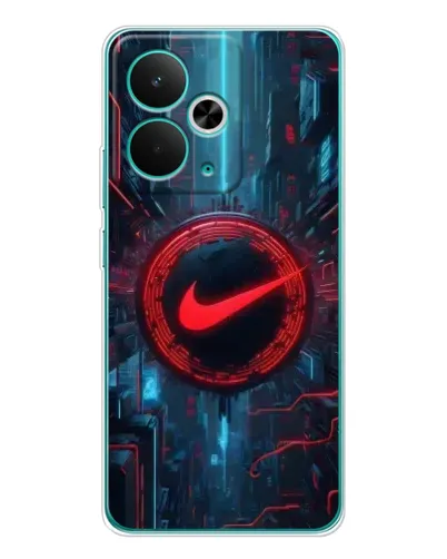Чехол для Realme 15 с картинкой «Техногенный стиль Nike»