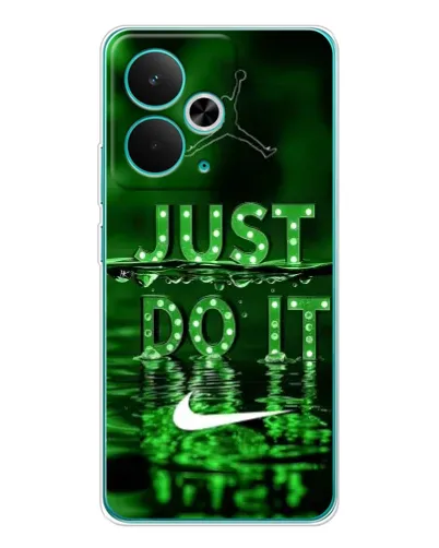 Чехол для Realme 15 с картинкой «Зеленый неоновый Nike»
