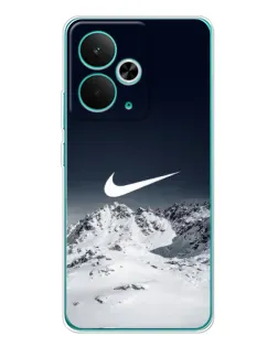 Чехол для Realme 15 с картинкой «Nike — зимние горы»