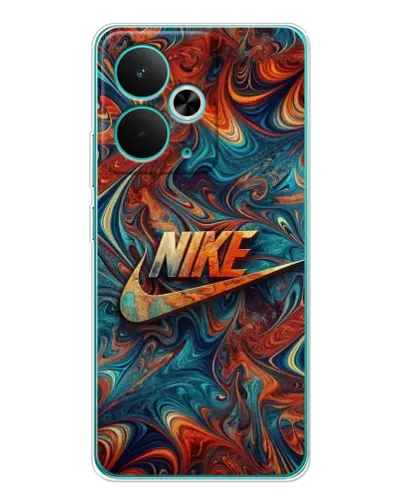 Чехол для Realme 15 с картинкой «Nike в абстракции»