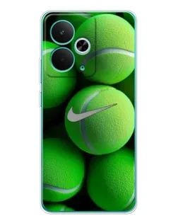 Чехол для Realme 15 с картинкой «Теннисные мячи Найк»