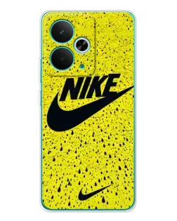 Чехол для Realme 15 с картинкой «Желтый текстурный Nike»