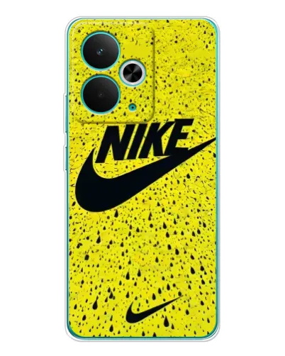 Чехол для Realme 15 с картинкой «Желтый текстурный Nike»