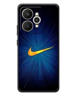 Чехол для Realme 15 с картинкой «Синий пульс Nike»