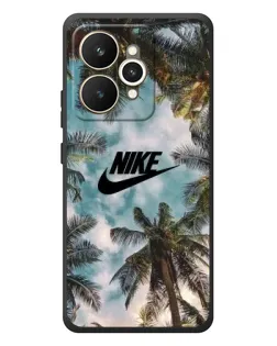 Чехол для Realme 15 с картинкой «Тропический принт Nike»