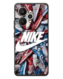 Чехол для Realme 15 с картинкой «Коллаж кроссовок Найк»