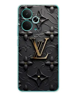 Чехол для Realme 15 с картинкой «Кожаная текстура LV»