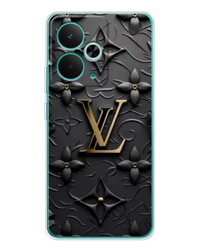 Чехол для Realme 15 с картинкой «Кожаная текстура LV»