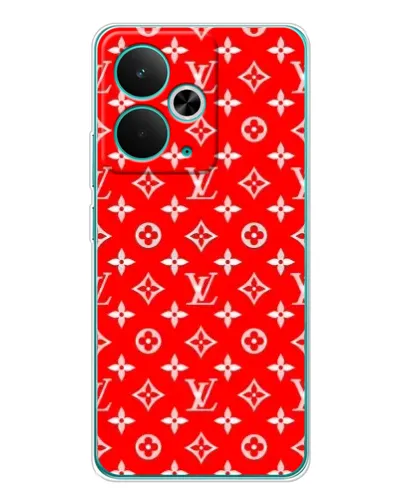 Чехол для Realme 15 с картинкой «Яркий паттерн LV»