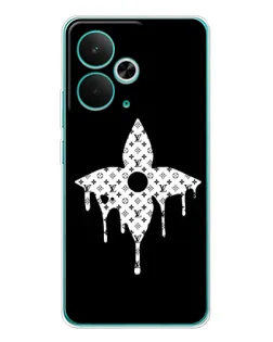 Чехол для Realme 15 с картинкой «Цветочная монограмма»