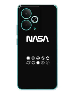 Чехол для Realme 15 с картинкой «NASA — технический принт»