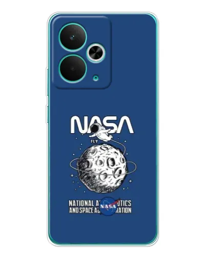 Чехол для Realme 15 с картинкой «NASA — лунная миссия»