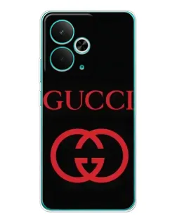 Чехол для Realme 15 с картинкой «Gucci — красный логотип»