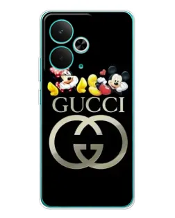 Чехол для Realme 15 с картинкой «Gucci — герои Disney»