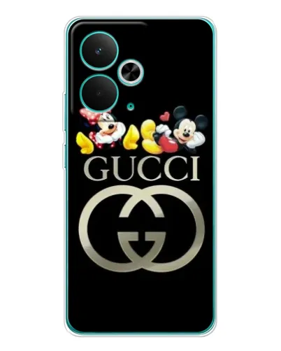 Чехол для Realme 15 с картинкой «Gucci — герои Disney»