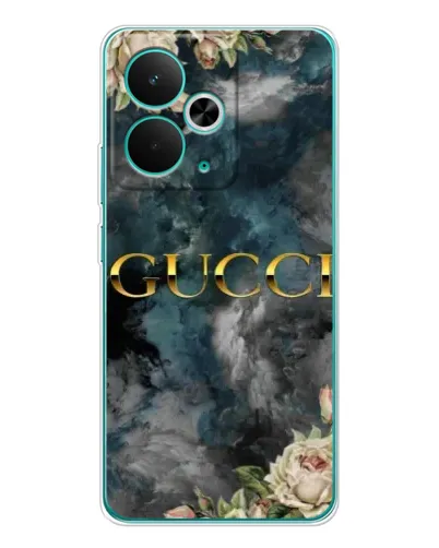 Чехол для Realme 15 с картинкой «Абстрактные цветы Gucci»