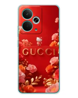 Чехол для Realme 15 с картинкой «Gucci — золотой сад»