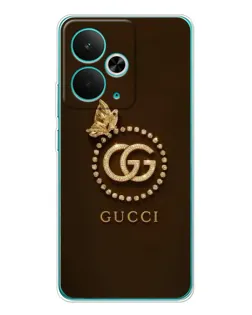 Чехол для Realme 15 с картинкой «Gucci — золотая бабочка»