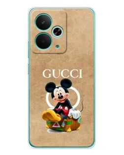 Чехол для Realme 15 с картинкой «Микки Маус Gucci — крафт»