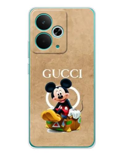 Чехол для Realme 15 с картинкой «Микки Маус Gucci — крафт»