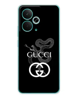 Чехол для Realme 15 с картинкой «Gucci — серебряная змея»