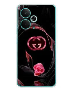 Чехол для Realme 15 с картинкой «Gucci — неоновая роза»