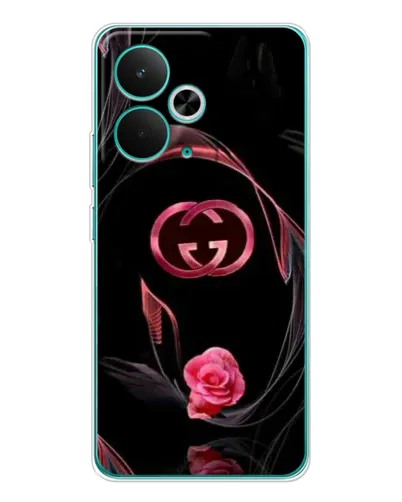 Чехол для Realme 15 с картинкой «Gucci — неоновая роза»