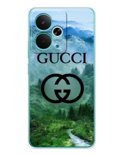 Чехол для Realme 15 с картинкой «Gucci — горный пейзаж»