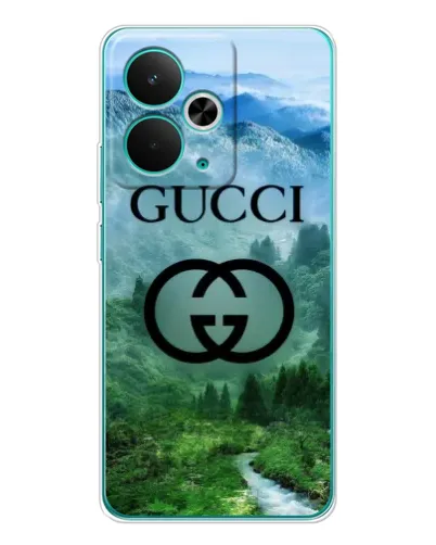 Чехол для Realme 15 с картинкой «Gucci — горный пейзаж»