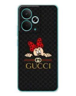 Чехол для Realme 15 с картинкой «Минни Маус Gucci — черный»
