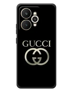 Чехол для Realme 15 с картинкой «Gucci — золото на черном» Чехол для Realme 15 с картинкой «Gucci — золото на черном»
