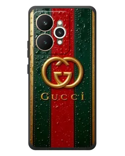 Чехол для Realme 15 с картинкой «Gucci — фирменная полоса и золото» Чехол для Realme 15 с картинкой «Gucci — фирменная полоса и золото»