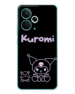 Чехол для Realme 15 с картинкой «Kuromi — черный минимализм» Чехол для Realme 15 с картинкой «Kuromi — черный минимализм»