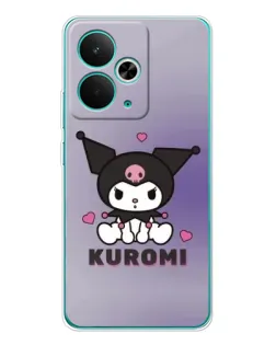 Чехол для Realme 15 с картинкой «Kuromi — фиолетовый арт»