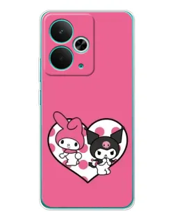 Чехол для Realme 15 с картинкой «Kuromi и My Melody»