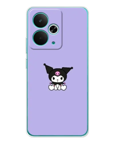 Чехол для Realme 15 с картинкой «Kuromi — фиолетовый минимализм»