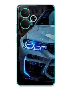 Чохол для Realme 15 з картинкою «Погляд BMW з синіми фарами»
