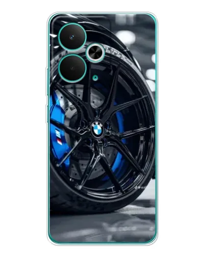 Чехол для Realme 15 с картинкой «Колесо BMW вблизи»
