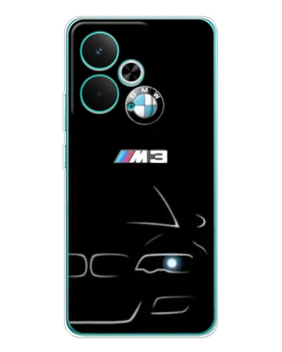 Чехол для Realme 15 с картинкой «Минималистичный принт BMW M3»