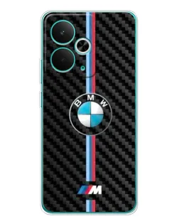 Чехол для Realme 15 с картинкой «Эмблема BMW и карбон»