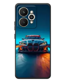 Чехол для Realme 15 с картинкой «BMW — огни неона» Чехол для Realme 15 с картинкой «BMW — огни неона»