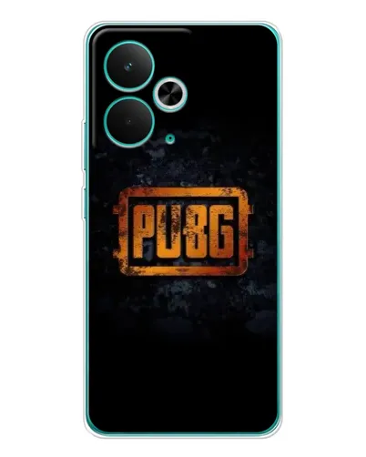 Чехол для Realme 15 с картинкой «PUBG — золотой логотип»