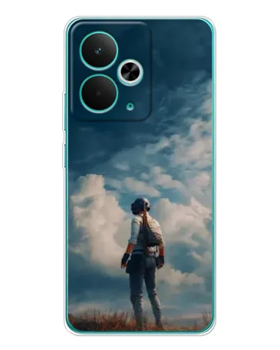 Чехол для Realme 15 с картинкой «Герой PUBG на скале»