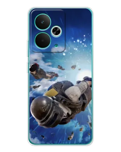 Чехол для Realme 15 с картинкой «Десант PUBG — прыжок»