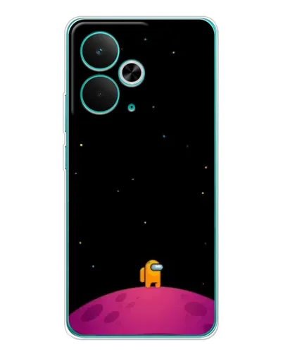 Чехол для Realme 15 с картинкой «Одинокий герой на планете»