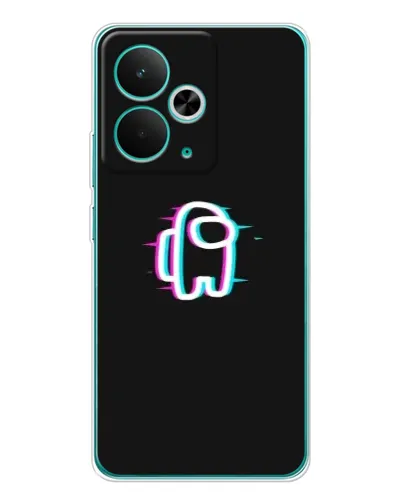 Чехол для Realme 15 с картинкой «Among Us неон»